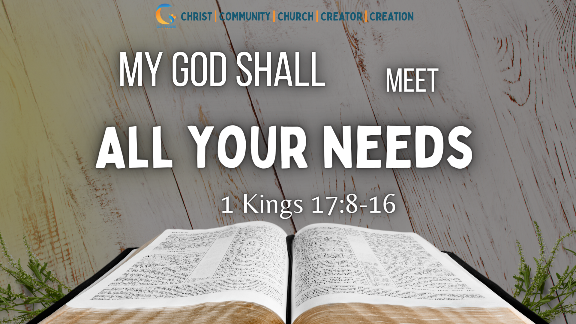 My God Shall Meet All Your Needs